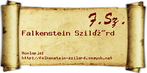Falkenstein Szilárd névjegykártya